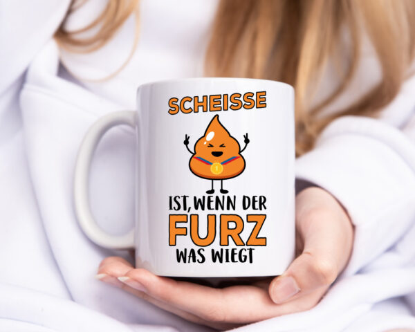 Scheisse ist - Tasse Weiss - Kaffeetasse / Geschenk / Familie