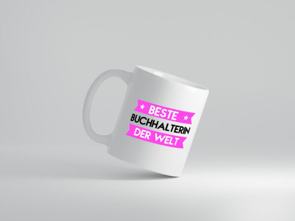 Beste Buchhalterin | Buchhaltung Humor - Tasse Weiss - Kaffeetasse / Geschenk / Familie