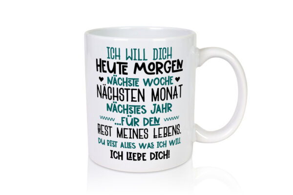 Ich liebe Dich | Tasse romantisch | Beziehung | Liebe - Tasse Weiss - Kaffeetasse / Geschenk / Familie