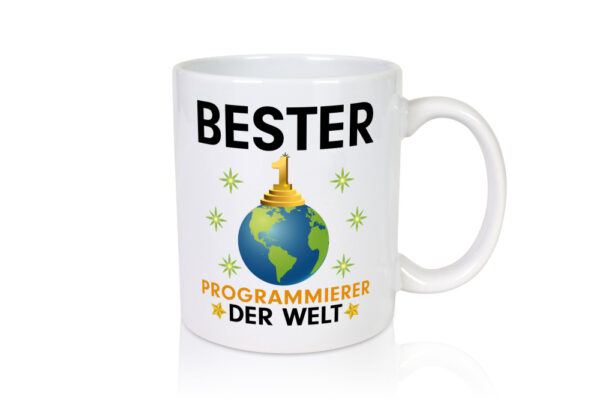 Welt Bester Programmierer | Software Entwickler - Tasse Weiss - Kaffeetasse / Geschenk / Familie