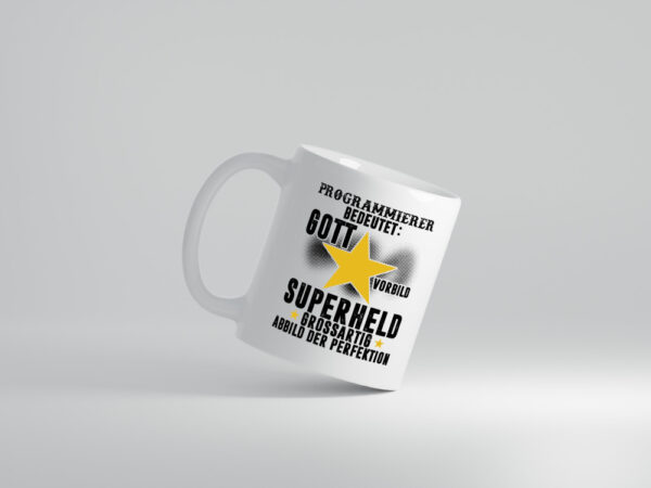 Bedeutung von Programmierer | Software Entwickler - Tasse Weiss - Kaffeetasse / Geschenk / Familie