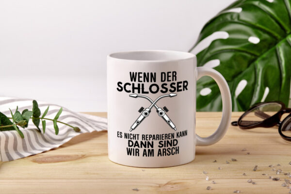 Der Schlosser - Tasse Weiss - Kaffeetasse / Geschenk / Familie