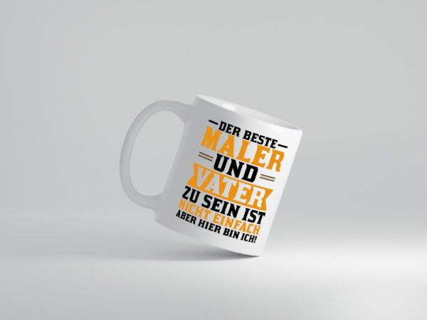 Bester Maler und Vater | Papa | Malermeister | Lackierer - Tasse Weiss - Kaffeetasse / Geschenk / Familie