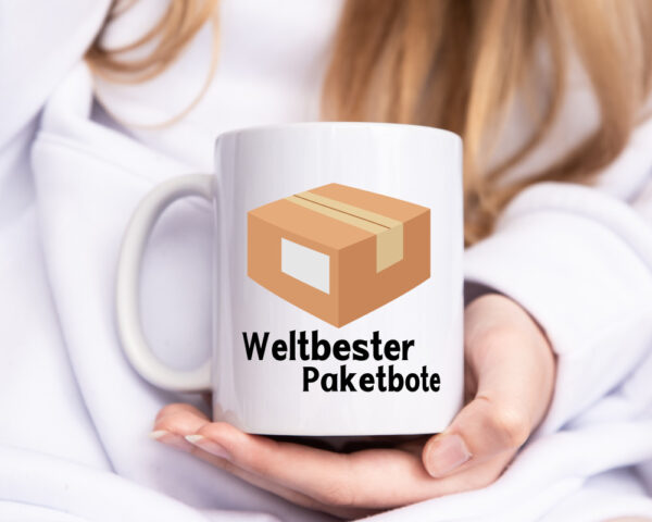 Weltbester Postbote | Paketlieferant | Postbote - Tasse Weiss - Kaffeetasse / Geschenk / Familie