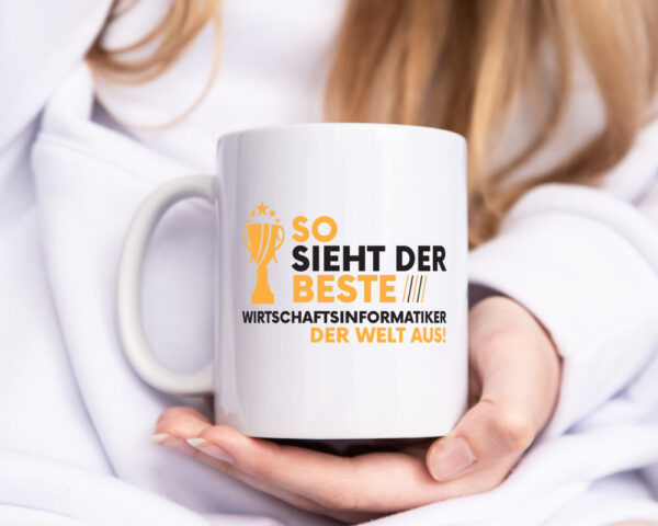 Der Weltbeste Wirtschaftsinformatiker | Wirtschaft - Tasse Weiss - Kaffeetasse / Geschenk / Familie