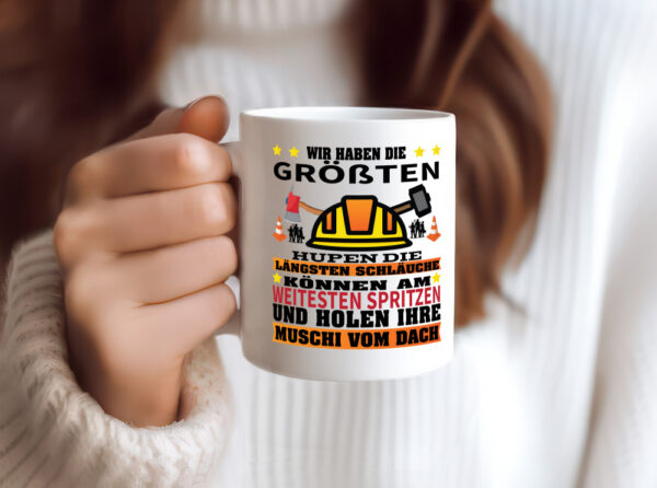 Wir haben die Größen Schläche | Feuerwehrmann | Feuerwehr - Tasse Weiss - Kaffeetasse / Geschenk / Familie