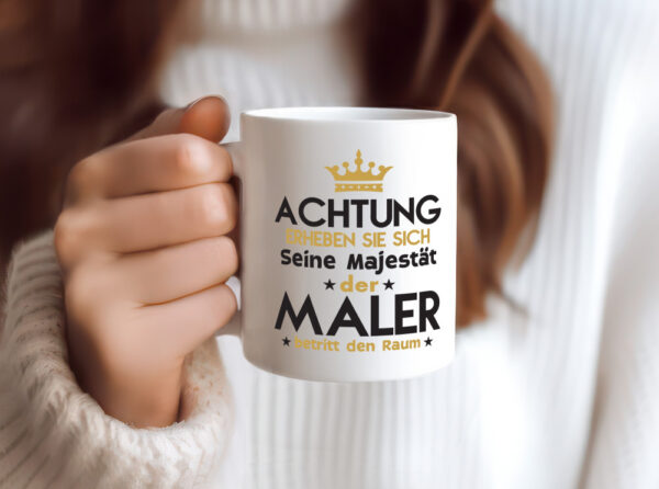 Seine Majestät Maler | Malerei - Tasse Weiss - Kaffeetasse / Geschenk / Familie