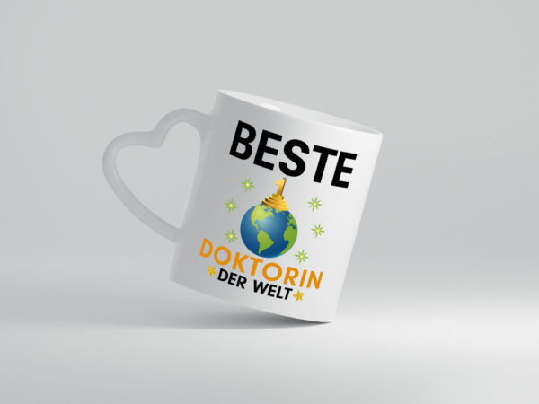 Welt Beste Doktorin | | Doktorand | Doktortitel - Herzhenkel Tasse - Kaffeetasse / Geschenk / Familie