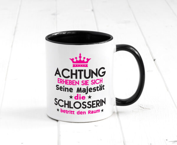 Seine Majestät Schlosserin | Schlosserei Farbige Tasse - Kaffeetasse / Geschenk / Familie