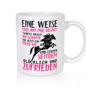 Ich schaffe mir jetzt ein Pferd an | Pferdeliebhaber - Tasse Weiss - Kaffeetasse / Geschenk / Familie