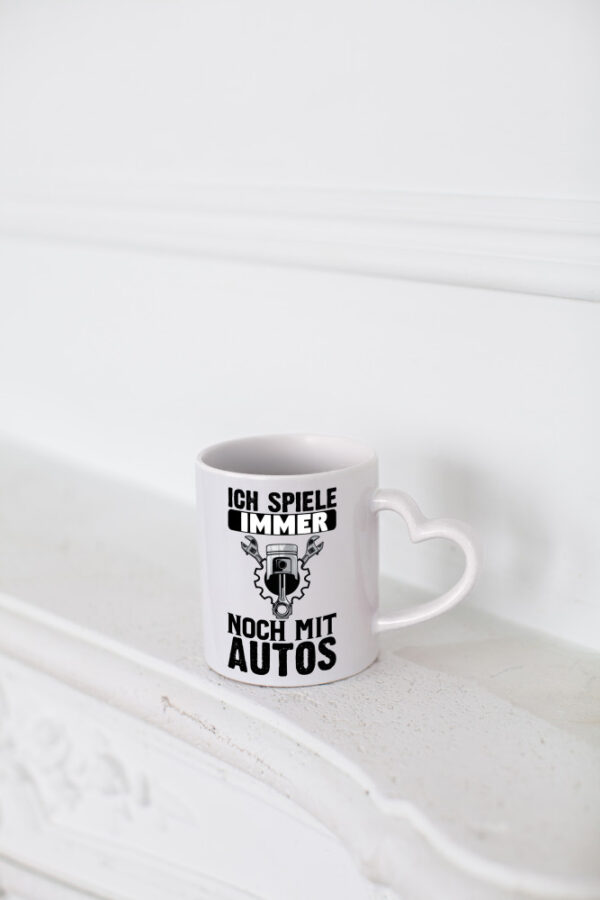 Autoschrauber Tasse | Mechaniker Humor | KFZ Spruch - Herzhenkel Tasse - Kaffeetasse / Geschenk / Familie