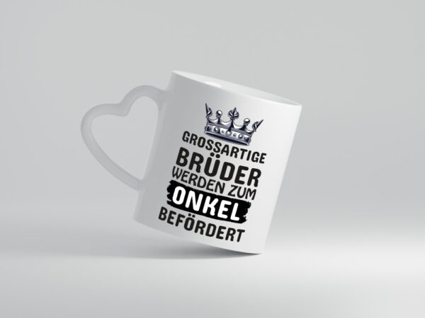 Beförderung zu Onkel | Schwangerschaft | Bruder - Herzhenkel Tasse - Kaffeetasse / Geschenk / Familie