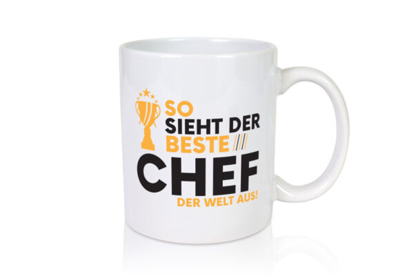 Der Weltbeste Chef | Führungskraft | Vorgesetzter - Tasse Weiss - Kaffeetasse / Geschenk / Familie