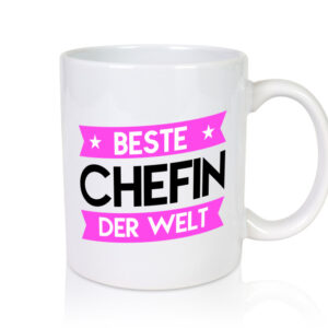 Beste Chefin | Führungskraft | Vorgesetzte - Tasse Weiss - Kaffeetasse / Geschenk / Familie