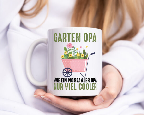 Wie ein normaler nur viel Cooler | Opa | Großvater | Garten - Tasse Weiss - Kaffeetasse / Geschenk / Familie