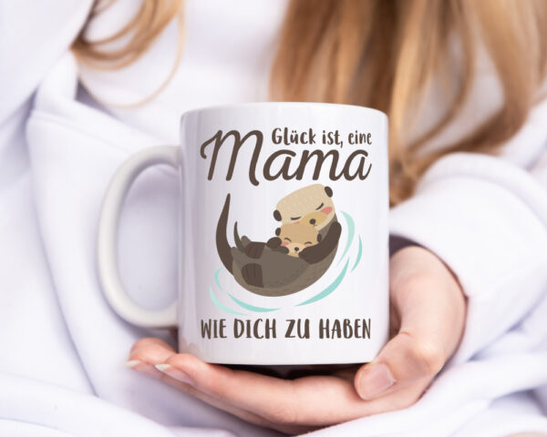 Mama wie dich zu haben | 2 Faultiere | Beste Mama der Welt - Tasse Weiss - Kaffeetasse / Geschenk / Familie