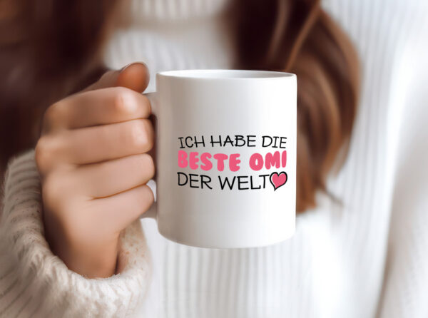 Beste Omi der Welt | Oma Tasse | Geburtstag | Muttertag - Tasse Weiss - Kaffeetasse / Geschenk / Familie