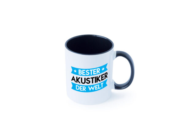 Bester Akustiker | Akustik | Hörgeräteakustik Farbige Tasse - Kaffeetasse / Geschenk / Familie