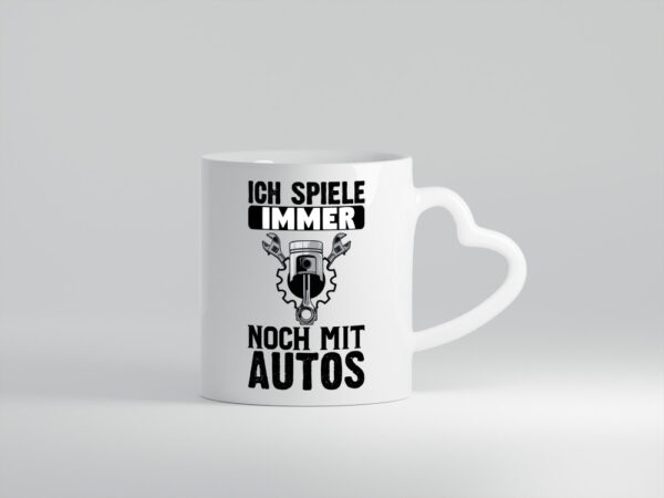 Autoschrauber Tasse | Mechaniker Humor | KFZ Spruch - Herzhenkel Tasse - Kaffeetasse / Geschenk / Familie