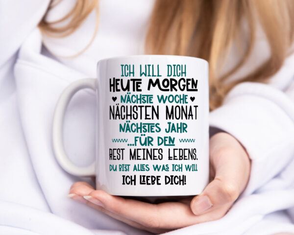 Ich liebe Dich | Tasse romantisch | Beziehung | Liebe - Tasse Weiss - Kaffeetasse / Geschenk / Familie