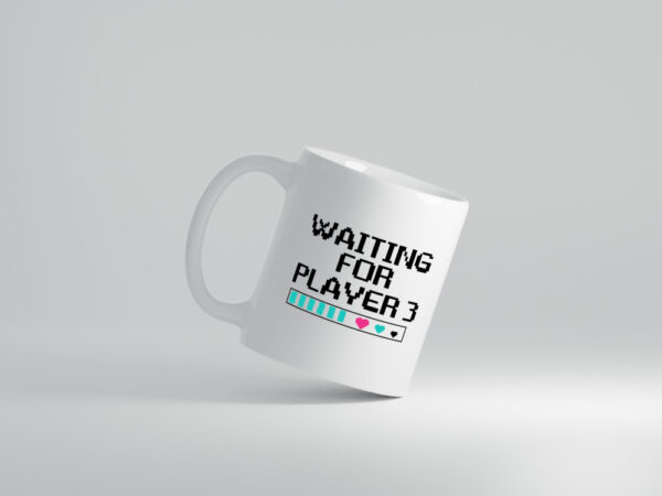 Waiting for Player 3 | Schwangerschaft Tasse | Eltern - Tasse Weiss - Kaffeetasse / Geschenk / Familie