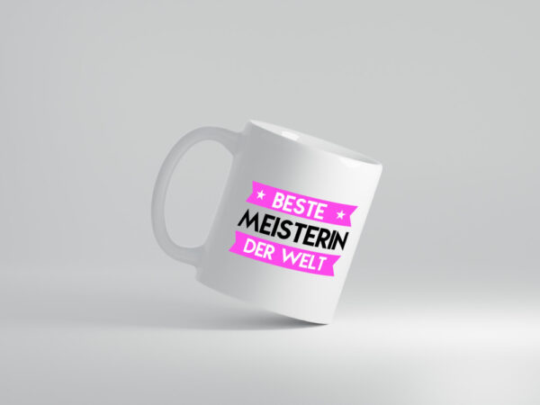 Beste Meisterin | Meisterbrief - Tasse Weiss - Kaffeetasse / Geschenk / Familie