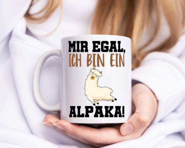 Ich bin ein Alpaka! - Tasse Weiss - Kaffeetasse / Geschenk / Familie