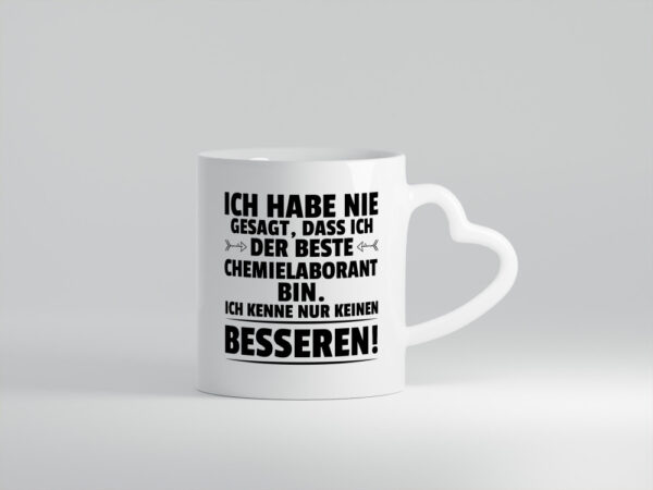 Der Beste Chemielaborant | Laborant | Chemie - Herzhenkel Tasse - Kaffeetasse / Geschenk / Familie