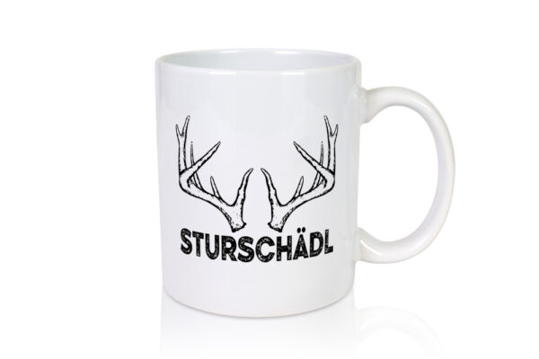 Sturschädl | Sturkopf Tasse | bayrisch | Dickkopf - Tasse Weiss - Kaffeetasse / Geschenk / Familie