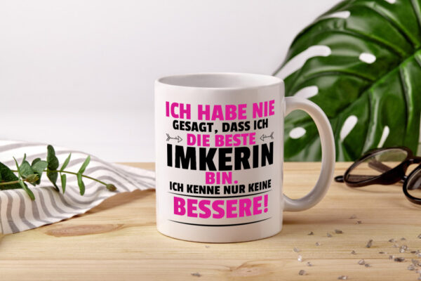 Die Beste Imkerin | Imkerei - Tasse Weiss - Kaffeetasse / Geschenk / Familie