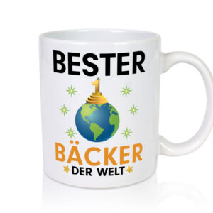 Welt Bester Bäcker | Bäckerei | Backen | Konditor - Tasse Weiss - Kaffeetasse / Geschenk / Familie