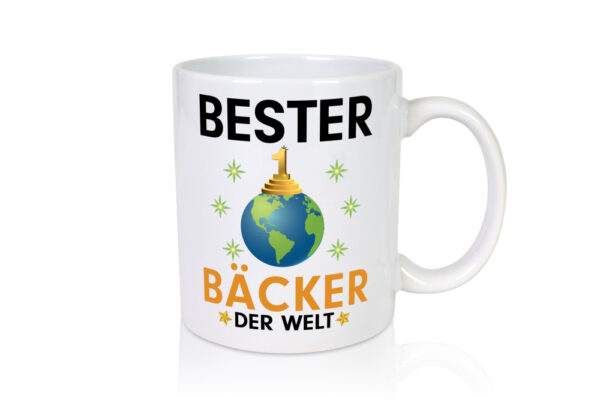 Welt Bester Bäcker | Bäckerei | Backen | Konditor - Tasse Weiss - Kaffeetasse / Geschenk / Familie