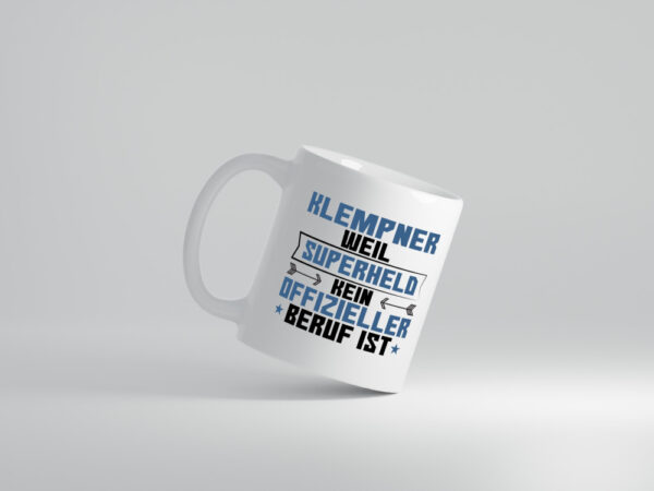 Superheld Klempner | Beruf klempnern - Tasse Weiss - Kaffeetasse / Geschenk / Familie