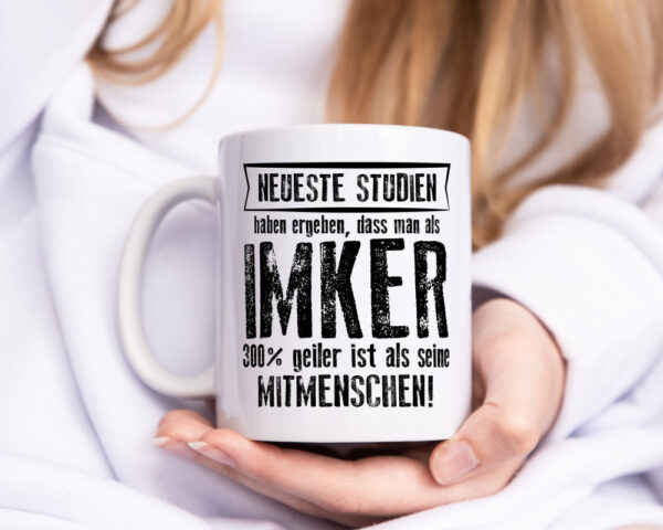 Neuste Studien: Imker | Imkerei - Tasse Weiss - Kaffeetasse / Geschenk / Familie