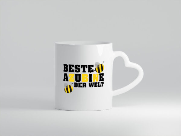 Azubine | Ausbildung Tasse | Auszubildende | Biene - Herzhenkel Tasse - Kaffeetasse / Geschenk / Familie