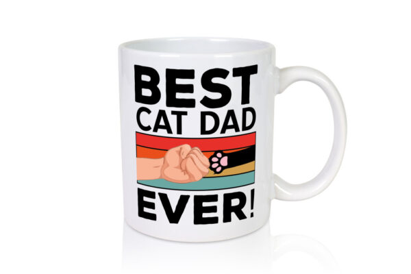 Best Cat Dad | Katzen Freund | Katzenbesitzer - Tasse Weiss - Kaffeetasse / Geschenk / Familie