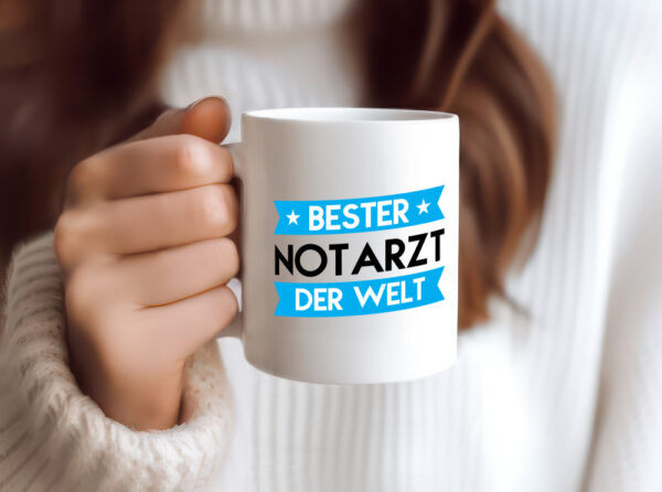 Bester Notarzt | Arzt - Tasse Weiss - Kaffeetasse / Geschenk / Familie