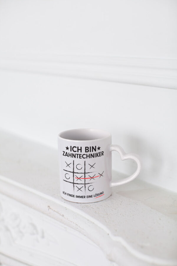 Löse Probleme: Zahntechniker | Zahnmedizin - Herzhenkel Tasse - Kaffeetasse / Geschenk / Familie