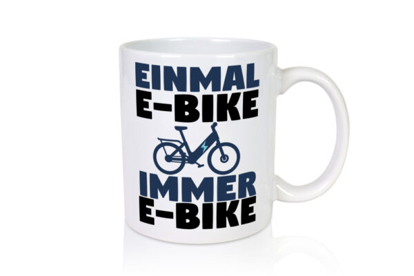 E-Bike Fahrer | Radfahrer Tasse | Fahrrad | Elektrorad - Tasse Weiss - Kaffeetasse / Geschenk / Familie