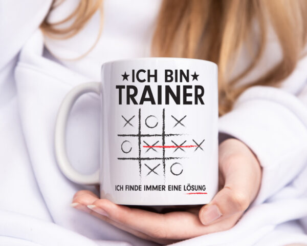 Löse Probleme: Trainer | Verein | Sport - Tasse Weiss - Kaffeetasse / Geschenk / Familie