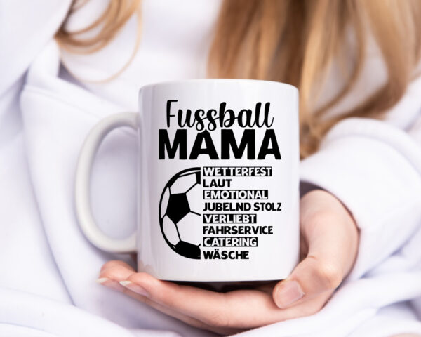Fußball Mama | Fußball | Muttertag - Tasse Weiss - Kaffeetasse / Geschenk / Familie