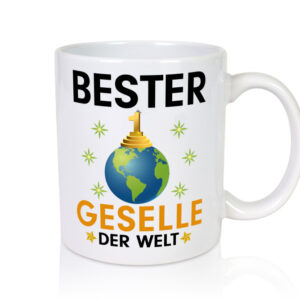 Welt Bester Geselle | Handwerker - Tasse Weiss - Kaffeetasse / Geschenk / Familie