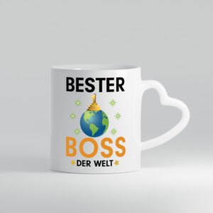 Welt Bester Boss | Führungskraft | Vorgesetzter - Herzhenkel Tasse - Kaffeetasse / Geschenk / Familie