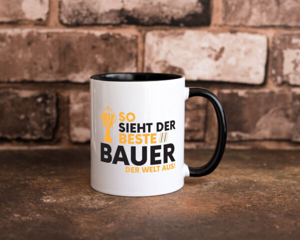 Der Weltbeste Bauer | Bauernhof | Landwirtschaft Farbige Tasse - Kaffeetasse / Geschenk / Familie