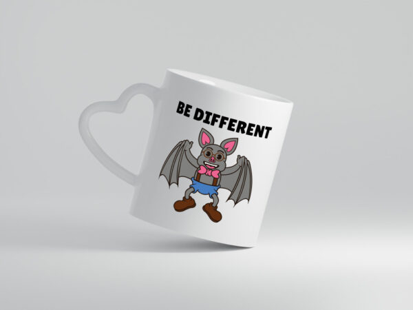 Be Different - Herzhenkel Tasse - Kaffeetasse / Geschenk / Familie