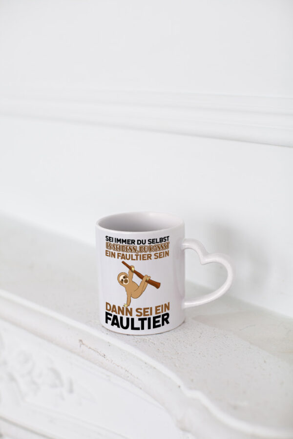 Sei du selbst - Herzhenkel Tasse - Kaffeetasse / Geschenk / Familie