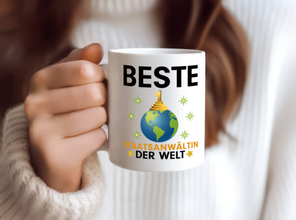 Welt Beste Staatsanwältin | Anwältin - Tasse Weiss - Kaffeetasse / Geschenk / Familie