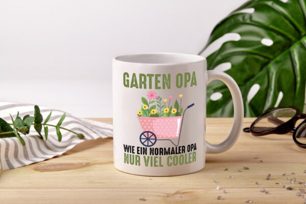 Wie ein normaler nur viel Cooler | Opa | Großvater | Garten - Tasse Weiss - Kaffeetasse / Geschenk / Familie