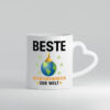 Welt Beste Betriebswirtin | Betriebswirtschaft - Herzhenkel Tasse - Kaffeetasse / Geschenk / Familie