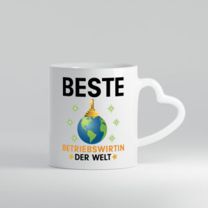 Welt Beste Betriebswirtin | Betriebswirtschaft - Herzhenkel Tasse - Kaffeetasse / Geschenk / Familie